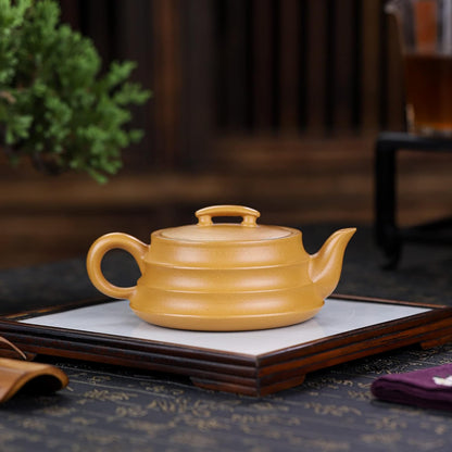 SILINE Zisha Tea Pot 8.8 Oz,Chinese Genuine Yixing Clay Handmade Teapot with Filter,Brew Kung Fu Loose Leaf Tea Maker