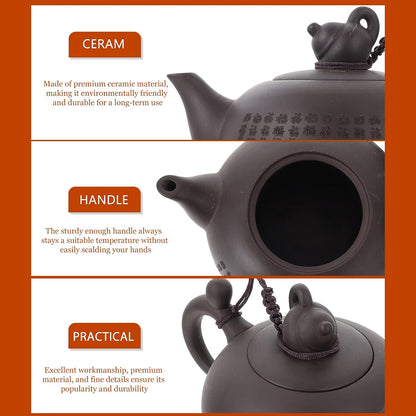 Chinese Yixing Teapot Tradition Purple Clay Xishi Pot Ceramic Zisha Gongfu Cha Kettle for Loose Puer Tea