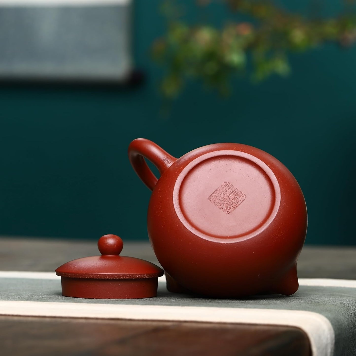 SILINE Fine Yixing Clay Teapot Series,Chinese Genuine Handmade Tea Pot 7.8 Oz with Filter,Infuse Brew Kungfu Tea Maker (Xishi Set,Yixing Zhuni Red Clay)