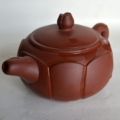 Lotus Teapot 7oz Chinese Yixing Zisha Clay Purple Sand Pot Chinese Kungfu Tea Set Brewing Kettle