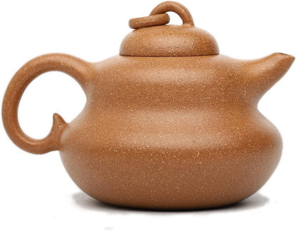 SILINE Zisha Tea Pot - Hulu 7.8 Oz,Chinese Genuine Yixing Clay Handmade Teapot with Filter,Brew Kung Fu Loose Leaf Tea Maker Set