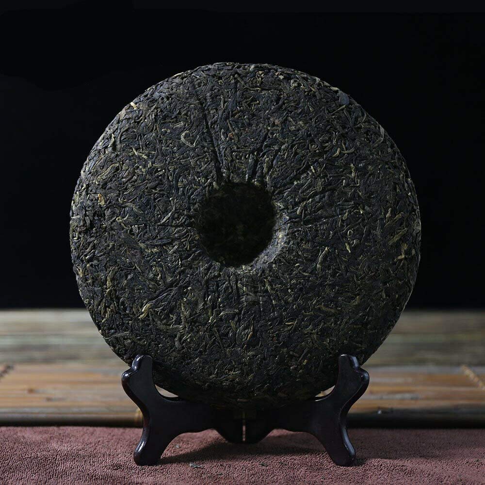 FullChea - 2009 Tulin 702 Raw Pu-erh - Menghai Pu Erh Tea Loose Leaf - Sheng Puerh From Yunnan - Reduces Stress - 13.4oz / 380g
