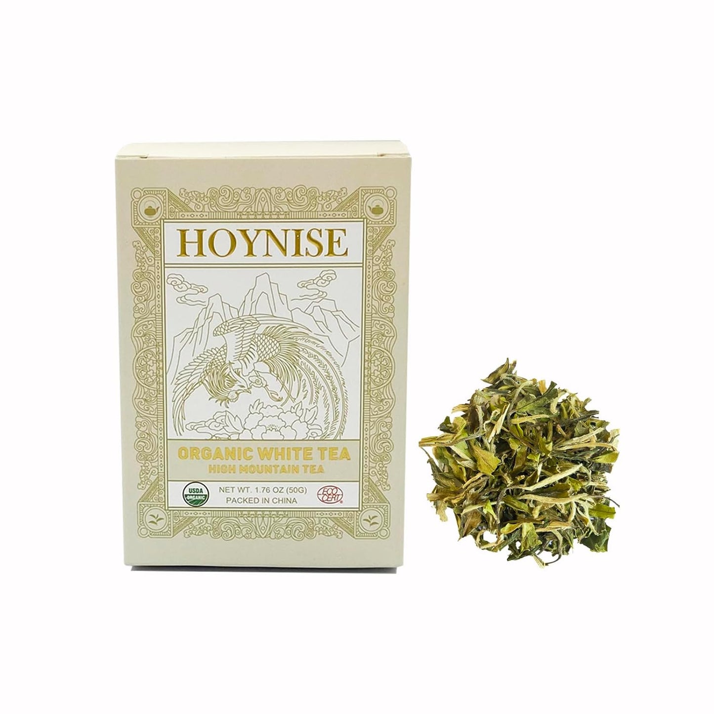 HOYNISE Organic Ripe Pu'erh Tea I Loose Leaf I USDA Organic I 3.5 Ounce (100g) I High Mountain Grown I Unique Aroma I Packed & Shipped Direct From Source in China