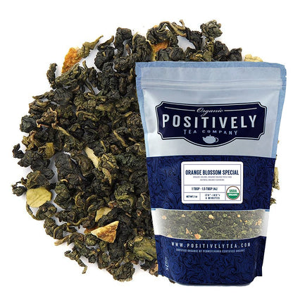 Organic Positively Tea Company, Qilan Wuyuan Oolong Tea, Loose Leaf, 16 Ounce
