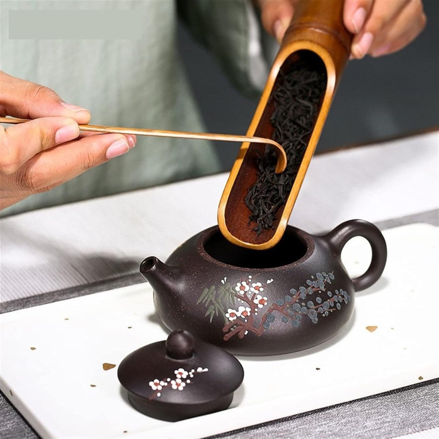 INEOUT Teapot Zisha Teapot Tea Ball Pot Handmade Raw Ore East Tea Set