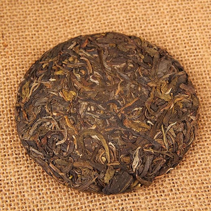 100g Mountain Rhyme Shen Puer Qizi Tea Cake Yunnan China Raw Pu-erh Tea (100g*5 pcs)