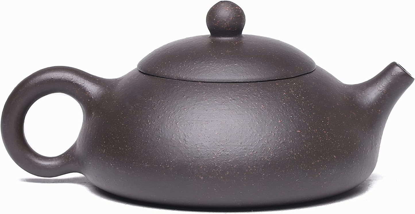 SILINE Zisha Small Teapot Set,Chinese Yixing Clay Tea Pot 6.2 Oz with 2 Cups,Beginner Brew Kong Fu Tea Maker
