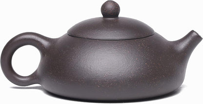SILINE Zisha Small Teapot Set,Chinese Yixing Clay Tea Pot 6.2 Oz with 2 Cups,Beginner Brew Kong Fu Tea Maker