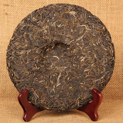 Yunnan Qizi Pu-erh Health Care Green Tea 2013 Pu'er Raw Tea Cake 357g