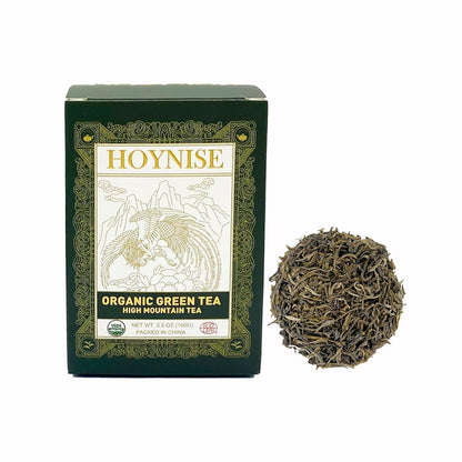 HOYNISE Organic Ripe Pu'erh Tea I Loose Leaf I USDA Organic I 3.5 Ounce (100g) I High Mountain Grown I Unique Aroma I Packed & Shipped Direct From Source in China