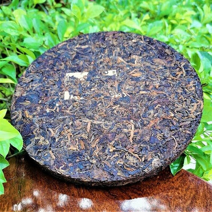 Zhonghong Yin Yiwu Zhangxiang Pu'er Ripe Tea Yiwu Daye Pu'er Ripe Tea Cake 357g