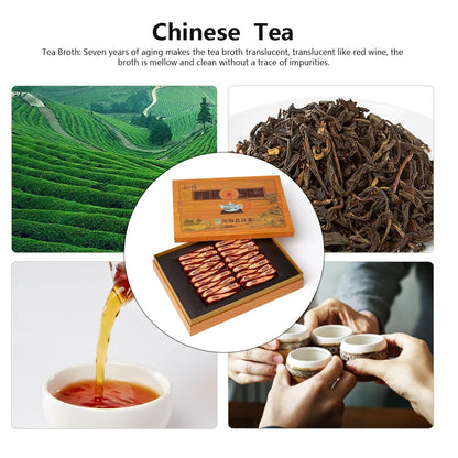 350g Yunnan Ripe Pu erh Tea (34 Count), YunNan Chinese Shu Puer Tea, Chinese Tea, Ripe Aged Tea, Puerh Tea Bags, Daily Drinks and Best Gifts