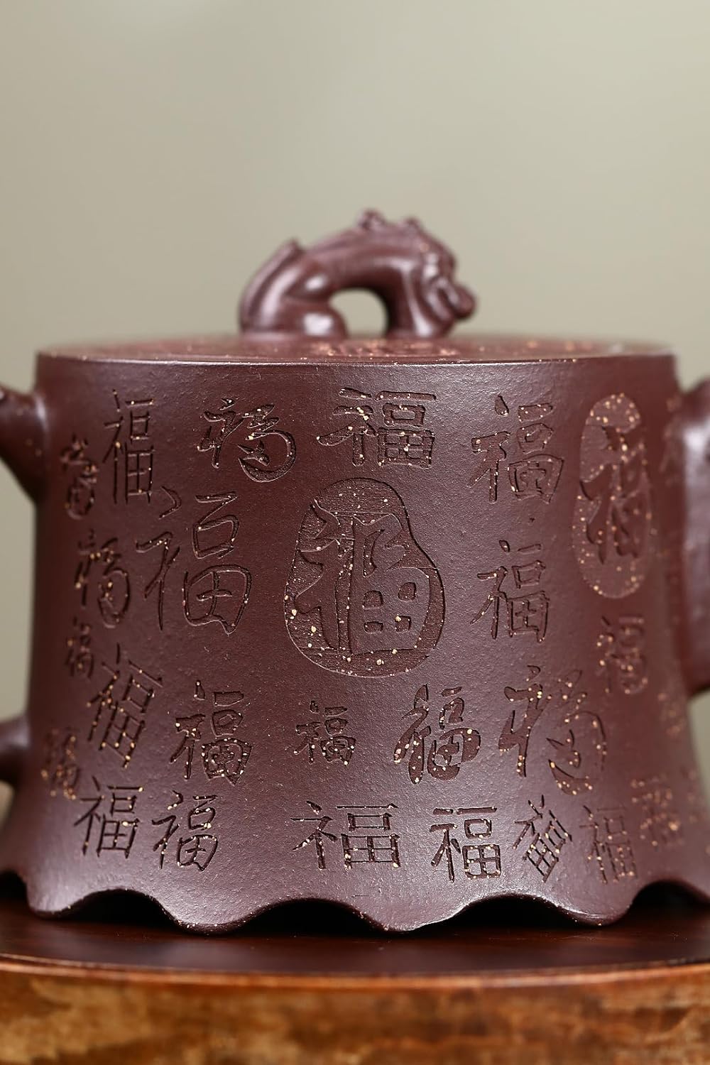 Handmade Zisha Teapot, Chinese Yixing Purple Clay Tea Pot 310cc,Chinese Kungfu Brew Infuser Loose Leaf Tea