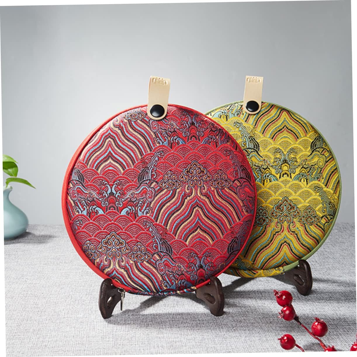 FELTECHELECTR Tea Cake Storage Bag Tea Cake Bag for Cabinet Tea Cake Storage Pouc Tea Brick Case Puerh Storage Bag Gift Boxes Pu'er Tea Cake Bag Kung Fu Tea Travel Tea Cabinet Cloth