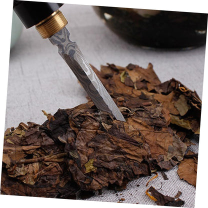 Ciieeo 3 Pcs Tea Needle Ice Pick Tea Tea Cake Needle Steel Tea Cutter Ice Picks Ice Chipper Tea Cake Pick Tool Tea Lover Gift Puerh Tea Crowbar Dragon Pattern Stainless Steel