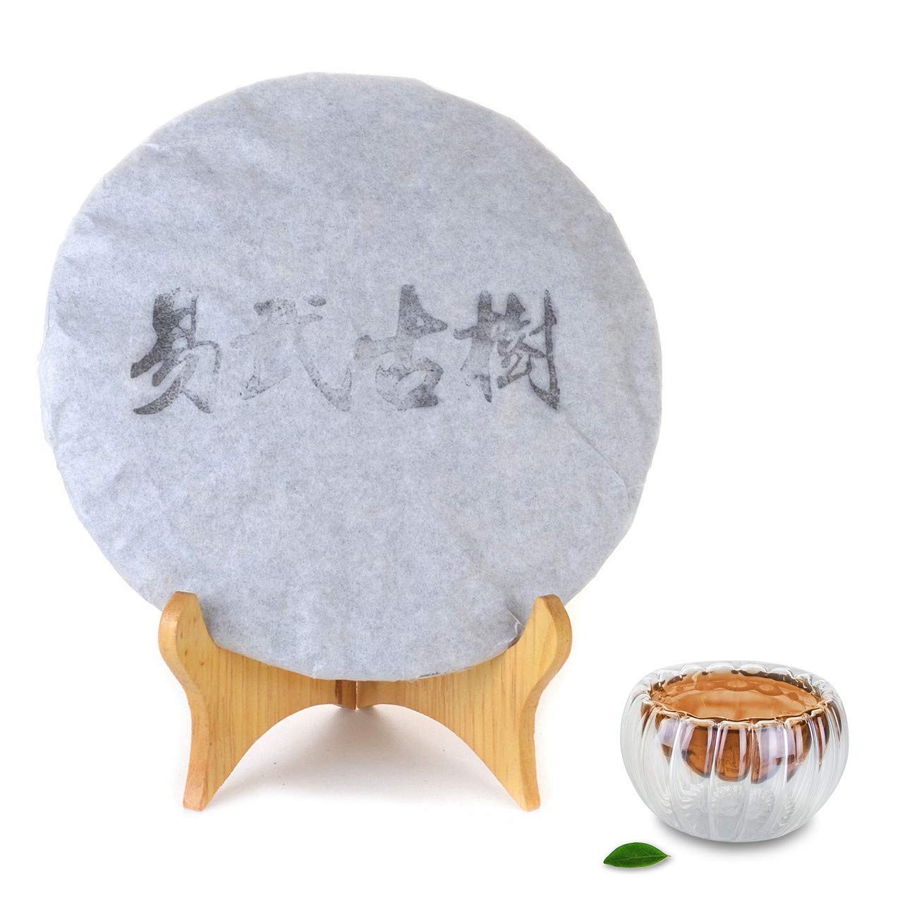 XJhoma Raw Uncooked Puerh Tea Cake Brick China Yunnan Puer Tea Long-term Storage [Cake E, about 357g]
