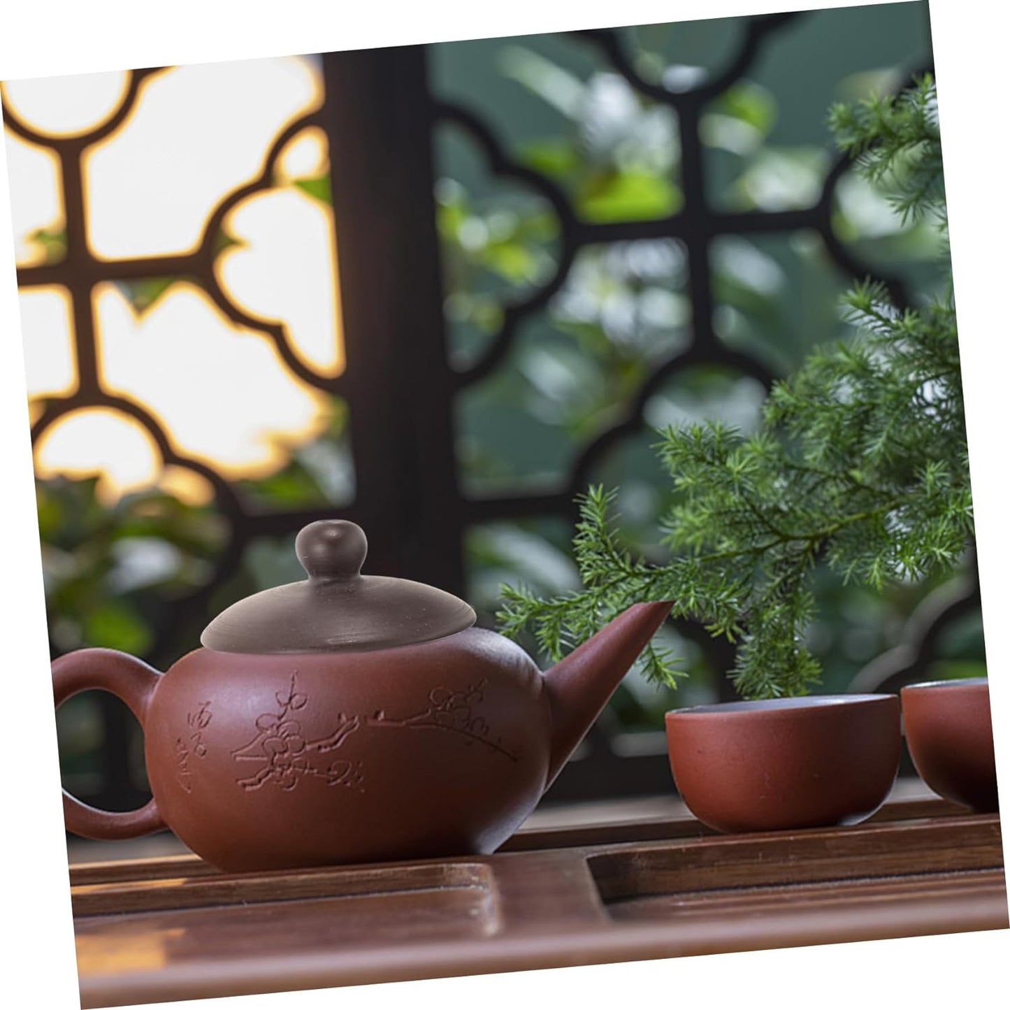 Happyyami 4pcs Purple Clay Teapot Lid Traditonal Chinese Tea Pot Chinese Mug Lid Tea Pot Cover Teapot Lids Only Tea Mug Lid Zisha Clay Pot Kungfu Kettle Tea Kettle Lid Tea Maker Household