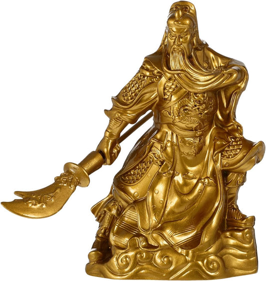 BESPORTBLE Guan Gong Ornaments Guan Yu Craft Decoration Resin Ornament Table Ornament Chinese General Figurine Kuan Gong Statue Dining Table Decorations China Counter God of Wealth Statuette