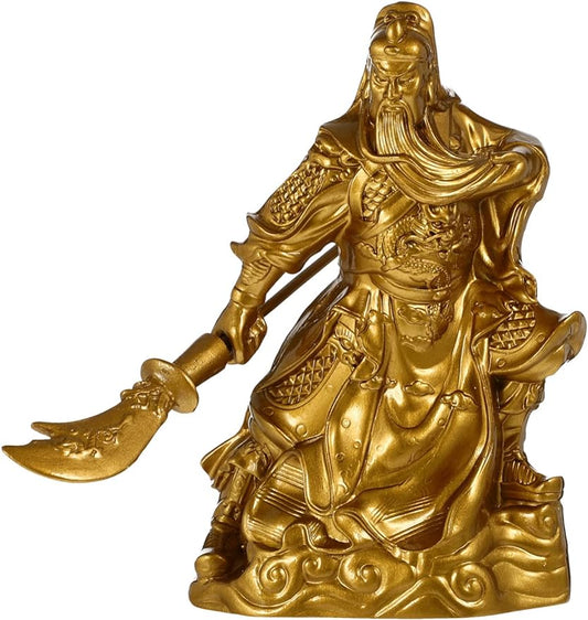 BESPORTBLE Guan Gong Ornaments Guan Yu Craft Decoration Resin Ornament Table Ornament Chinese General Figurine Kuan Gong Statue Dining Table Decorations China Counter God of Wealth Statuette