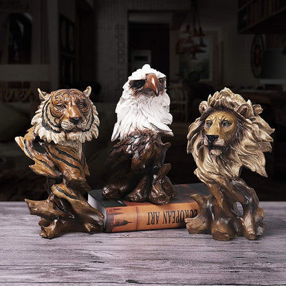 10.8 Inch Resin Tiger Statue Sculpture Animal Collectible Figurine Gift Idea Home Desktop Decoration