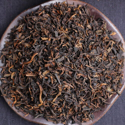 FullChea - 2018 Haiwan Shu Puerh Tea - Menghai Pu Erh Tea Loose Leaf - Ripe Pu-erh Tea Box - Health Tea - 8.8oz / 250g