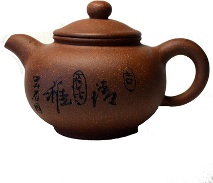 Teapot Chinese Yixing Clay Gray Gongfu Tea Genuine Square Elegant Luck Happiness for Loose Tea