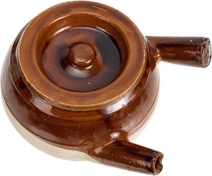 HAKIDZEL Old Fashioned Medicine Pot Ceramic Medicines Pot Japanese Casserole Pot Clay Cooking Pot Korean Dolsot Bowl Pan with Lid Nonstick Pottery Clay Casserole Pearlescent Gas Stove