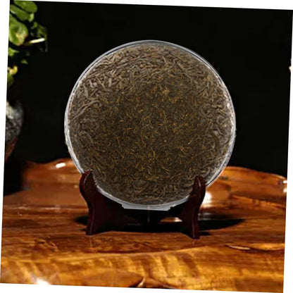 BESTOYARD 1 Set Tea Display Stand Puerh Tea Cake Ripe Display Rack Puerh Tea Cake Rack Puer Tea Saucer Storage Holder Puerh Tea Cake Display Rustic Cutlery Holder Plastic Bread Tea Bag