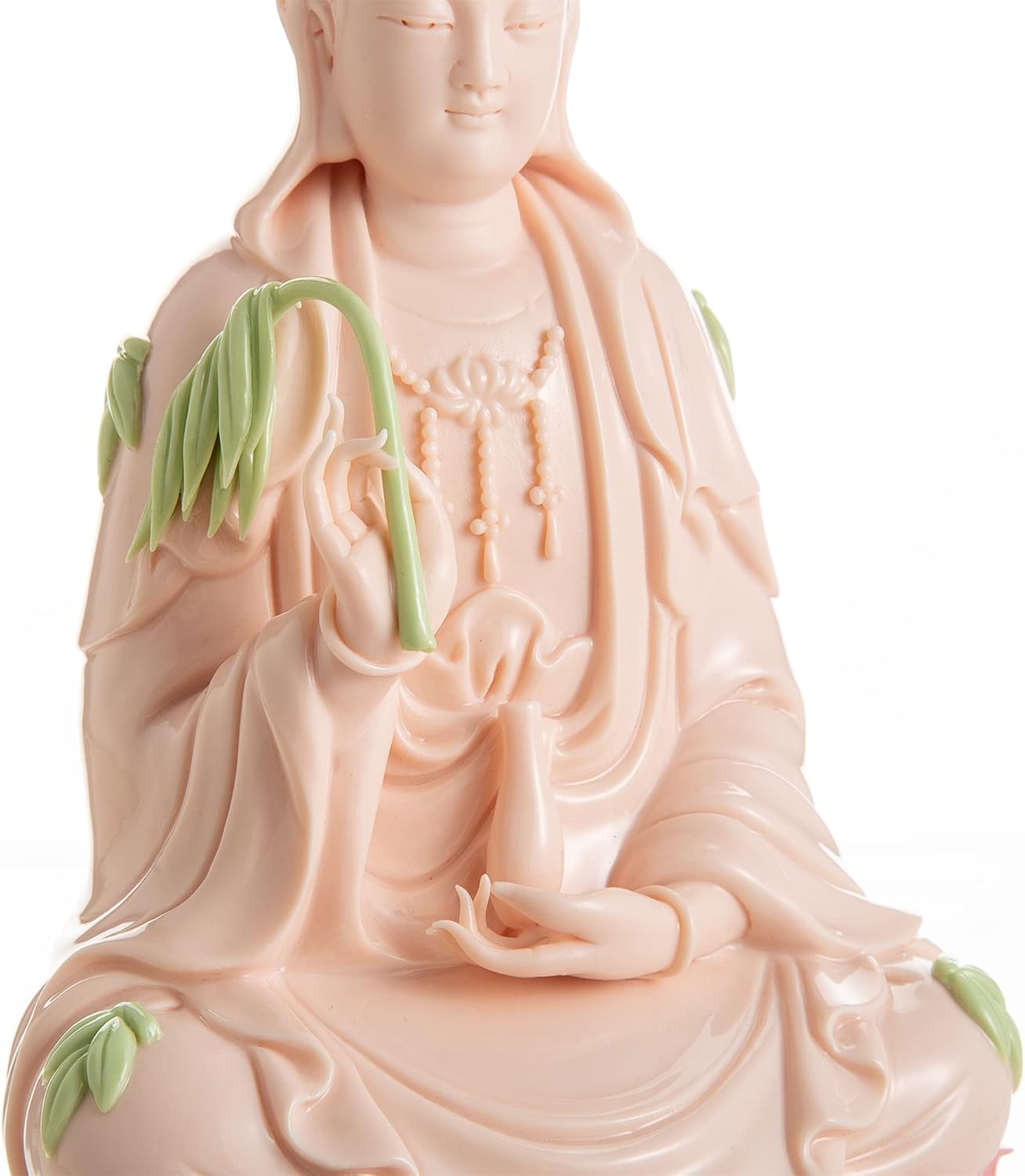 Top Ceramic Guan Yin Statue - Handmade Quan Yin Statues, Kwan Yin Statues, Quan Am Statue, Kuan Yin Statue,Guanyin Statue for Meditation Altar, Female Buddha Statue-Goddess of Mercy and Compassion