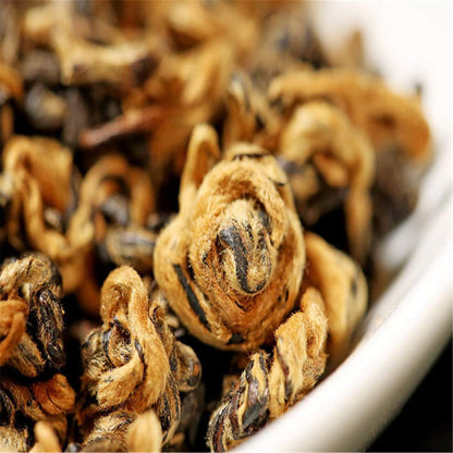 Yunnan Golden Snail Bud "JingLuoYa" Chinese Tea Loose Leaf Dian Hong Black Tea (250g)