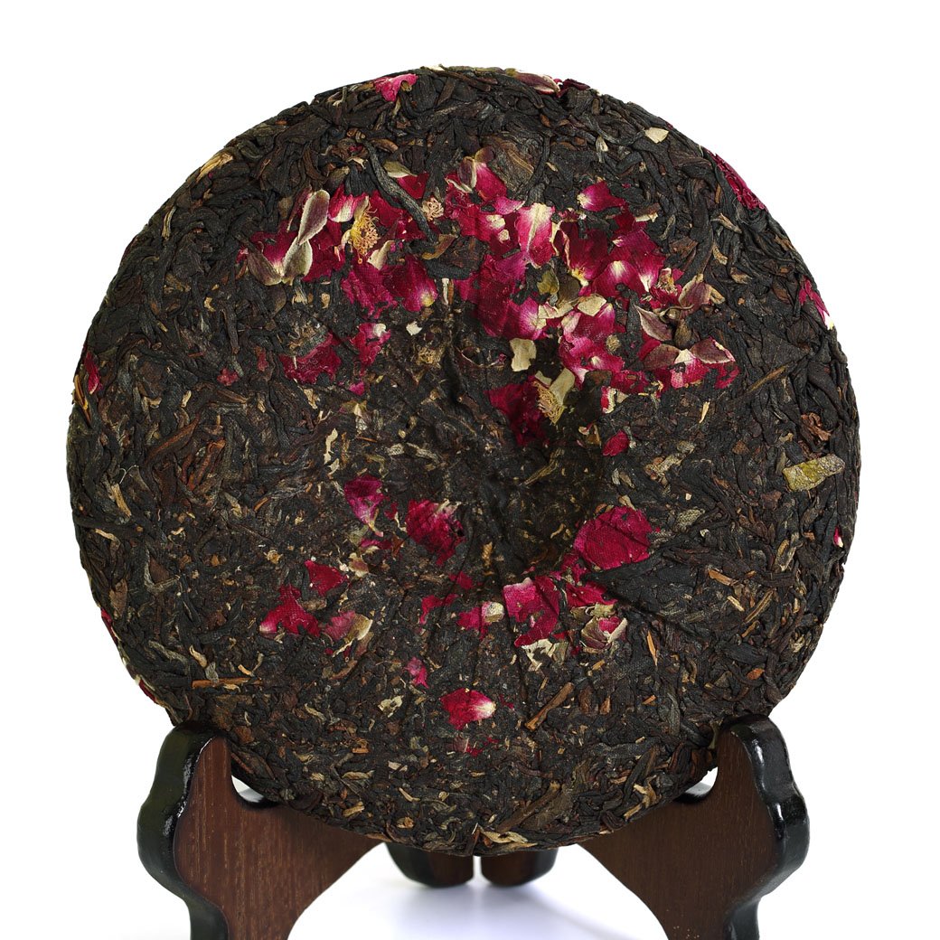 200g / 7.05oz 2018 Year Red Rose Flower Yunnan Black Tea - Fengqing Dian Hong Dianhong Chinese Tea Cake