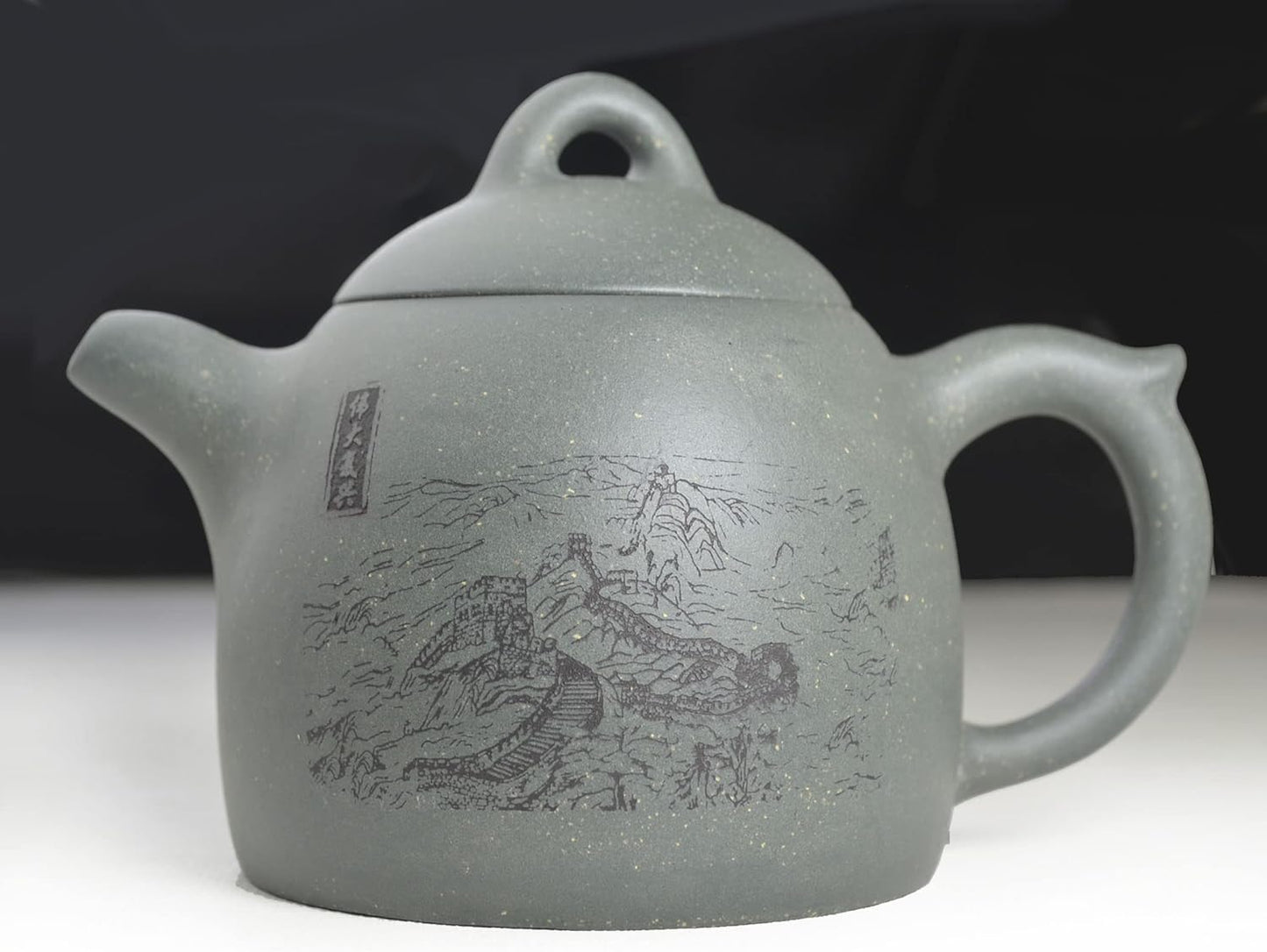 Teapot 8oz Chinese Clay Genuine Green Benshanlv Zisha Gong Fu Tea Pots Qinquan Style