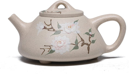 SILINE Zisha Teapot, Chinese Yixing Clay Handmade Teapot 8.4 Oz, Infuse Brew Kung Fu Loose Leaf Tea Maker