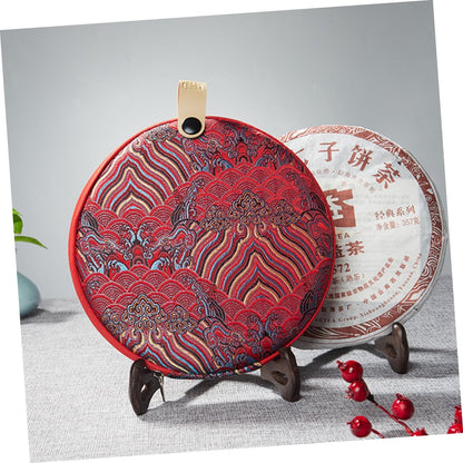 OKUMEYR Tea Cake Storage Bag Tea Cake Container Loose Leaf Holder Tea Container Puer Tea Cake Bag Pu Tea Cake Tea Chest Gift Bags Pu'er Tea Cake Bag Cloth Travel China Multifunction