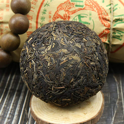FullChea - 2013 Tulin Raw Pu-erh Jia Tuo Cha - Pu Erh Tea Loose Leaf - Sheng Puerh From Yunnan - Helps Degistion (17.6oz/ 500g)