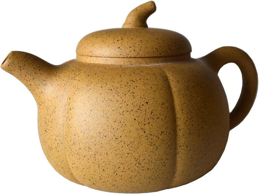 Teapot 8oz Chinese Clay Zisha Tea Pots Yellow Zini Eggplant for Loose Tea Coffee (Yellow)