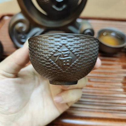 Scizorito 中国功夫茶具套装礼盒,中国龙形状,纯手工烧制,配有 360 度旋转茶壶和浸泡器,适合办公室、家居、礼品(半月火柴)