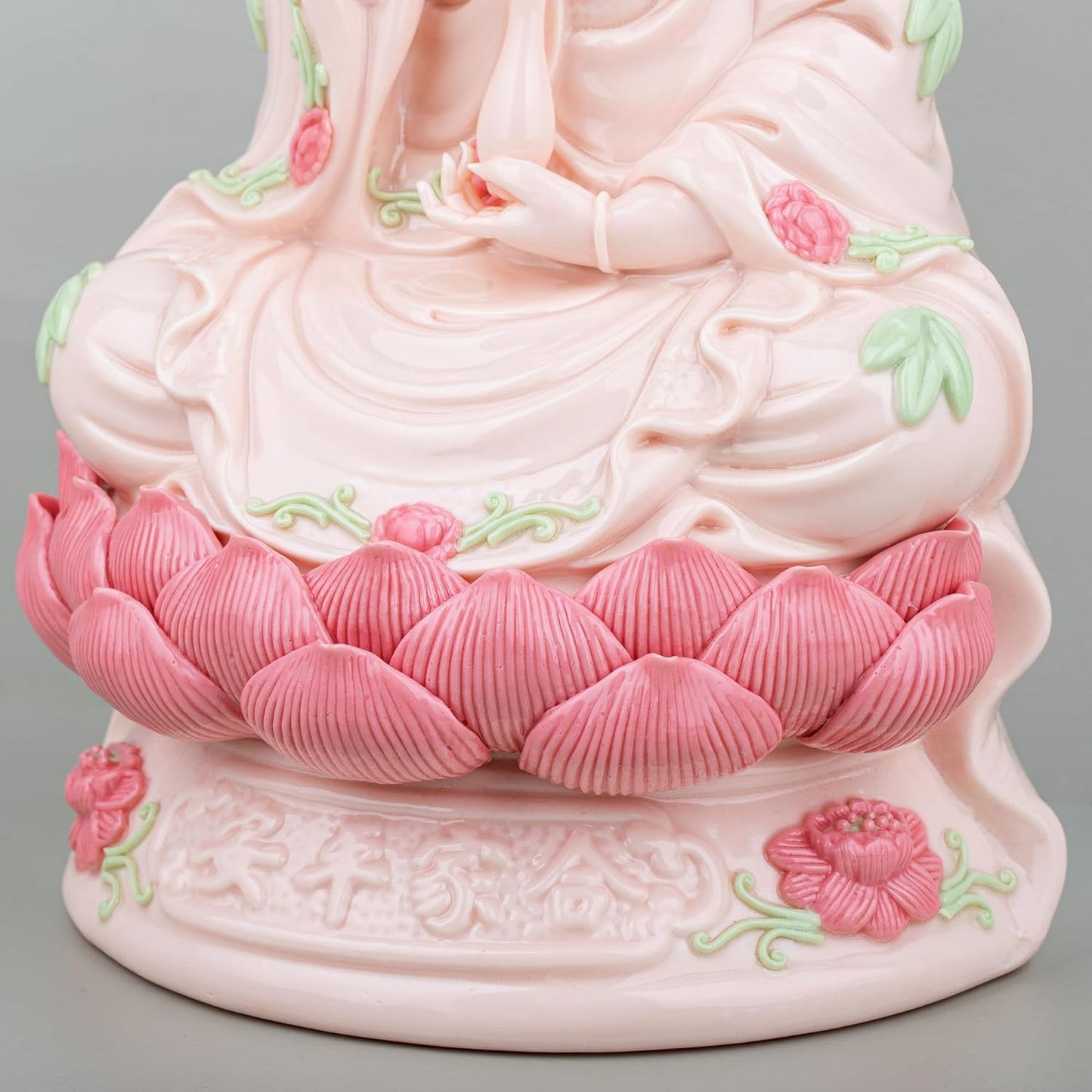 ZenBless 14" Guan Yin Statue, Kuan Yin Statue Small, Quan Yin Statue, Feng Shui Meditation Altar Table Figurines, Porcelain 观音 観音 觀音 for Living Room Handmade Ceramic Sculptures Home Decor