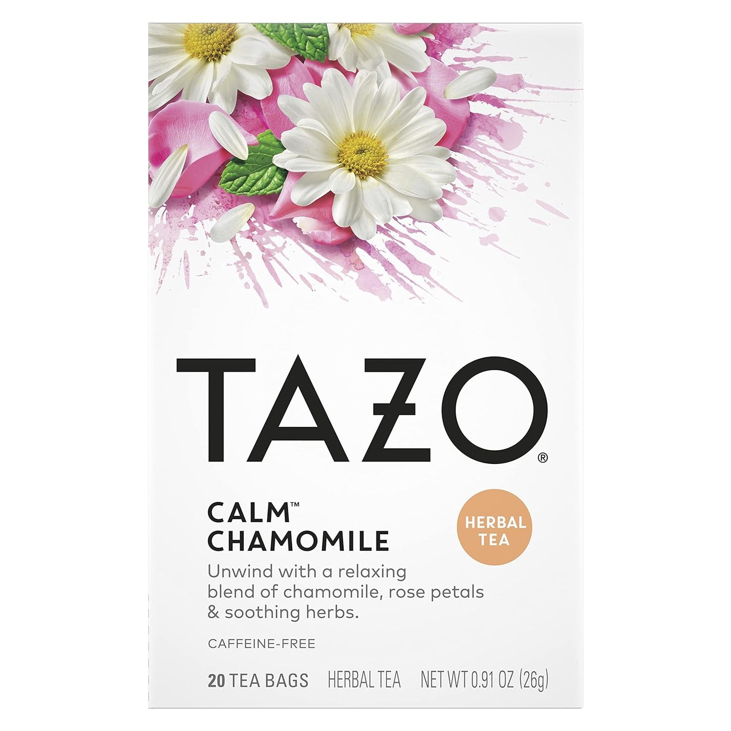 TAZO Tea Bags, Herbal Tea Iced Tea Bags, Iced Passion, Caffeine-Free, Makes 6 Count (Pack of 4)