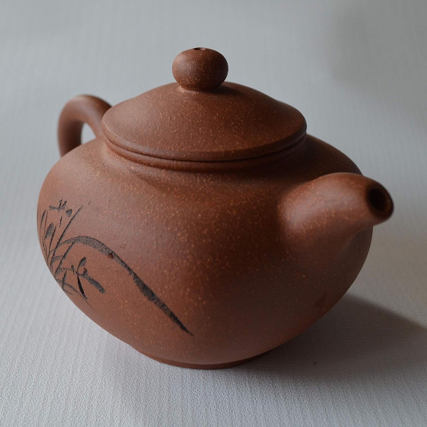 Teapot Chinese Yixing Clay Gray Gongfu Tea Genuine Square Elegant Luck Happiness for Loose Tea