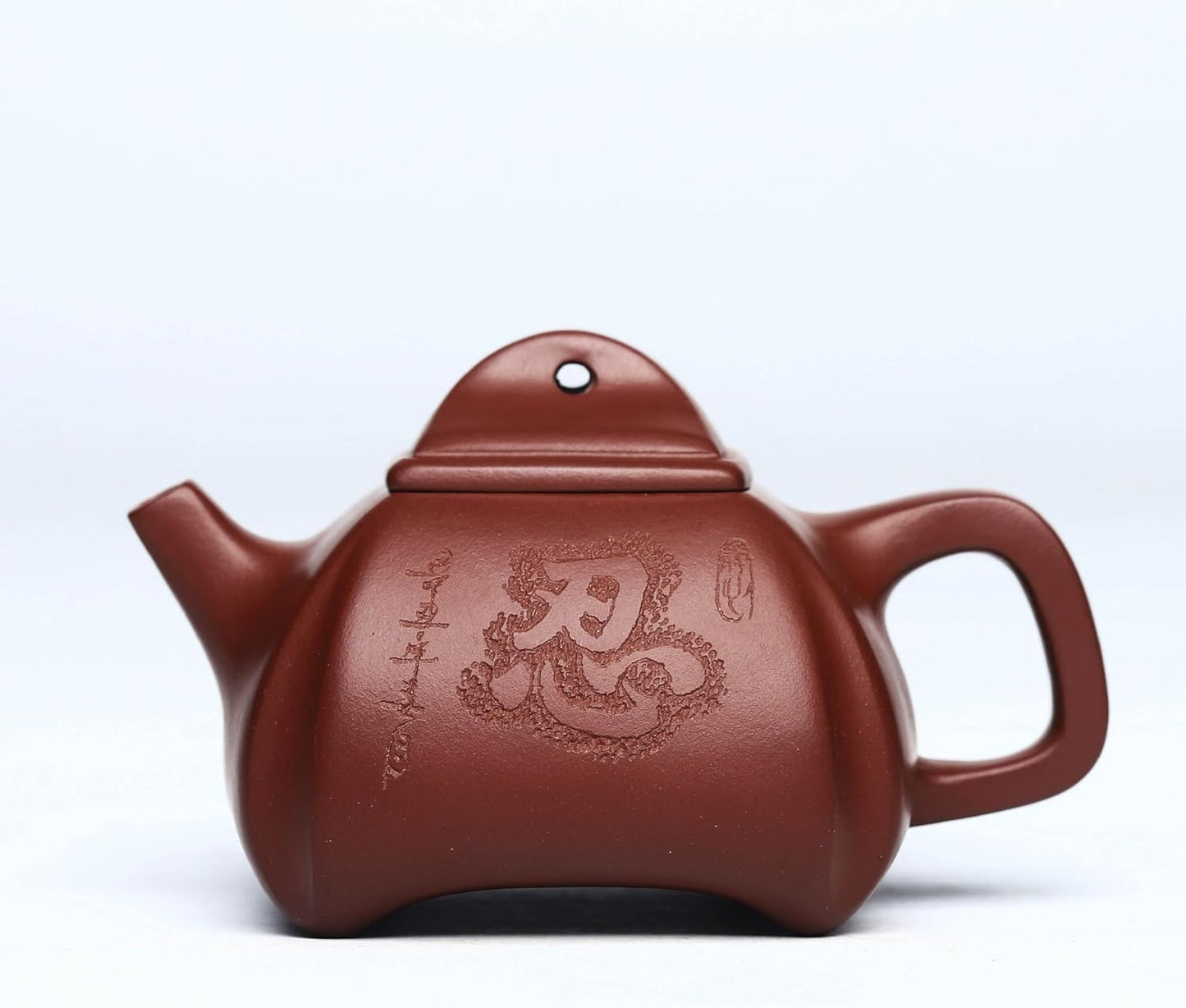 Handmade Zisha Teapot, Chinese Yixing Purple Clay Tea Pot 200cc,Chinese Kungfu Brew Infuser Loose Leaf Tea