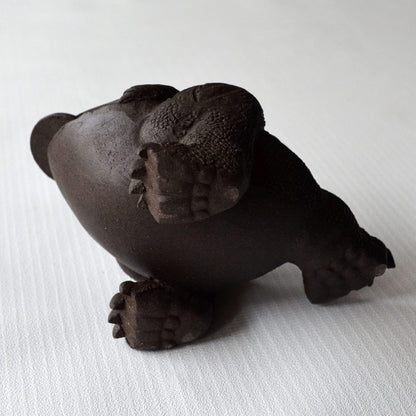 Tea Ornaments Zisha ClayToad for KungFu Tea Tray Decoration Prosperity Good Luck