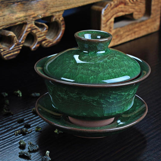 Chinese/Japanese Tea Set Coffee Tea Sets Ice Crack Ceramic Teapot Gaiwan Tea Cup Chinese Kung Fu Tea Sets Portable Teapot Set Tea Gift set