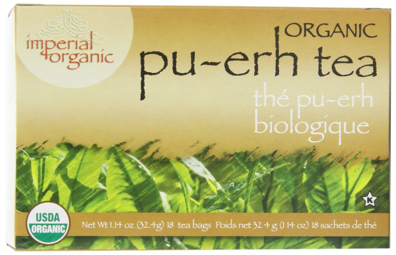 Uncle Lee’s Organic Pu-Erh Tea, 100% Natural Chinese Tea, Fresh & Full Earthy Flavor, Enjoy as Hot Tea or Iced Tea Beverages, Coffee Alternative, 4 Pack - 18 Tea Bags per Box