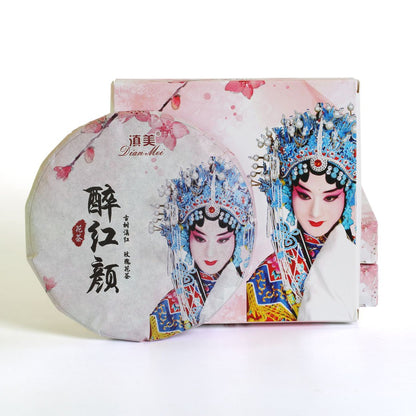 200g / 7.05oz 2018 Year Red Rose Flower Yunnan Black Tea - Fengqing Dian Hong Dianhong Chinese Tea Cake