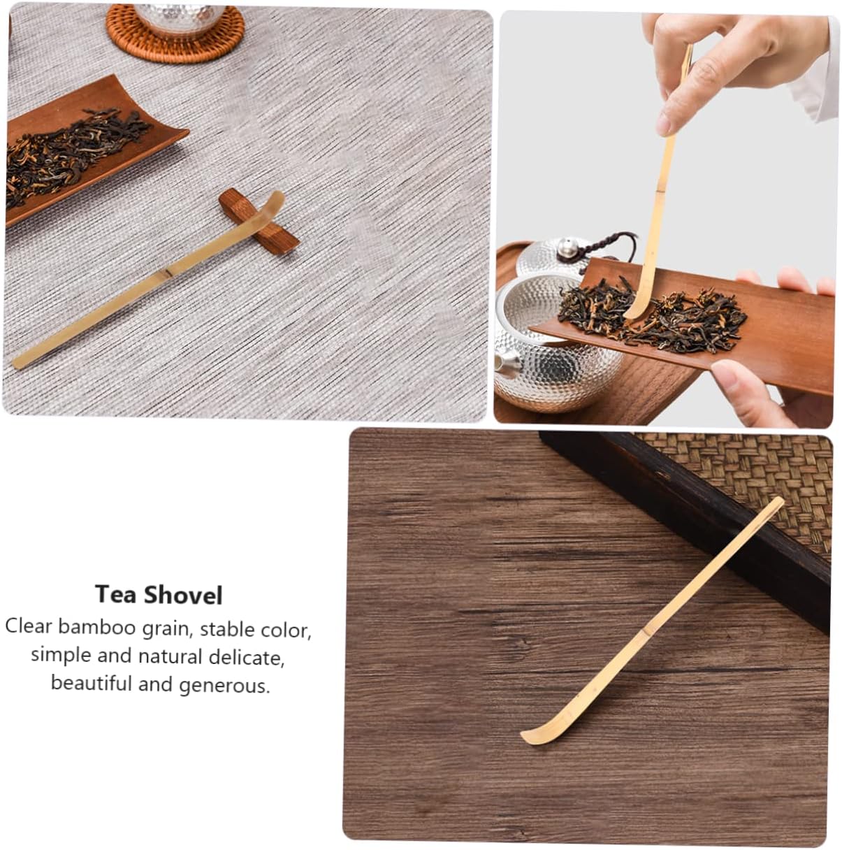 Angoily 2 Pcs Tea Dial Japanese Chashaku Hooked Tea Needle Ice Pick Matcha Tea Scoop Puerh Tea Tool Ice Brick Tea Cake Japanese Tools Durable Tea Tool Tea Cone Bamboo Tea Tools