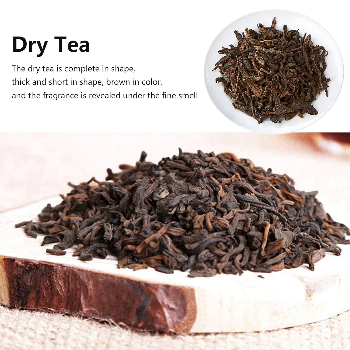 Acogedor Loose Leaf Pu erh Tea, 180g/6.3oz Yunnan Puer Tea Chinese Tea Leaces, Fresh Full Earthy Flavor for Morning Afternoon Party, Coffee Alternative