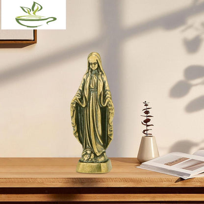 Antique Blessed Virgin Mary Statue Sculpture Decoration Figurine Catholic