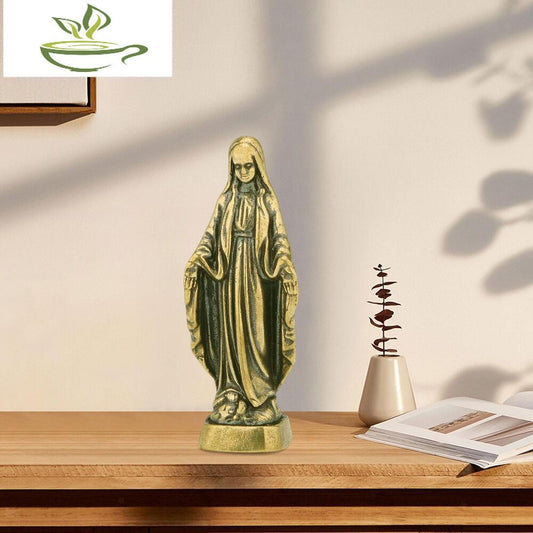 Antique Blessed Virgin Mary Statue Sculpture Decoration Figurine Catholic