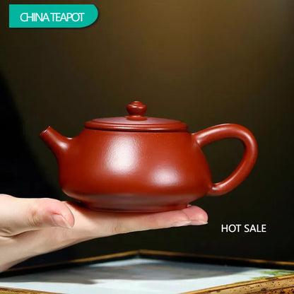 210ml Chinese Yixing Purple Clay Teapot Authentic Raw Ore Dahongpao Mud Stone Scoop Tea Pot Kettle Famous Handmade Zisha Tea Set